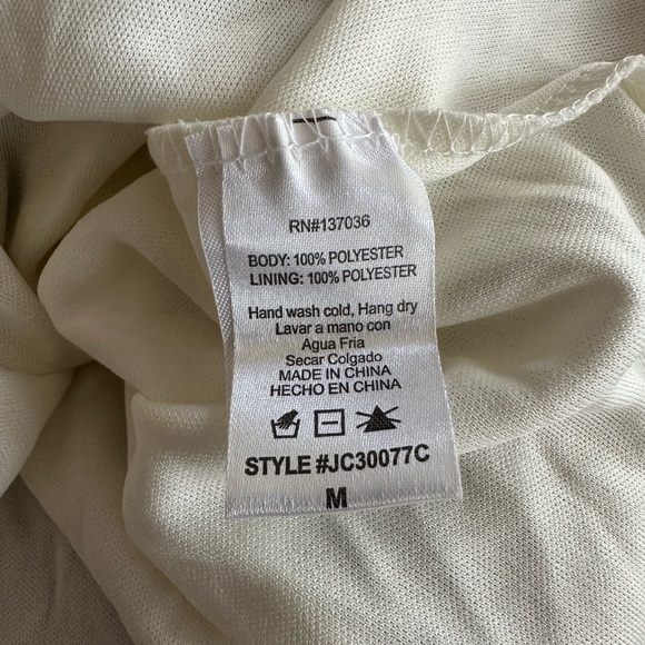 Paper Crane Gold & Silver Metallic Slip Dress Size Medium - Picture 6 of 7